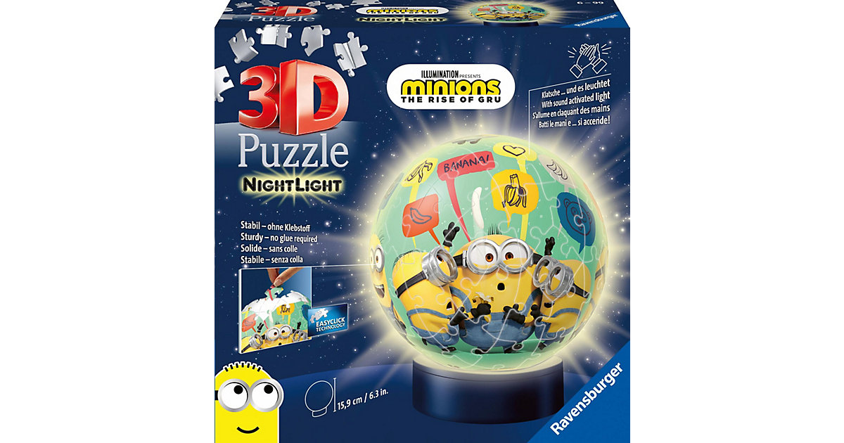 Puzzle Nachtlicht - Minions 2, 72 Teile von Ravensburger