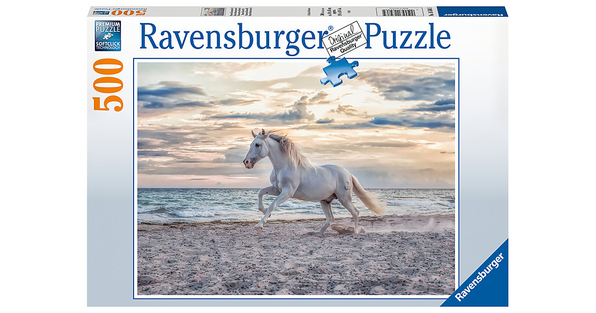Puzzle Pferd am Strand, 500 Teile von Ravensburger