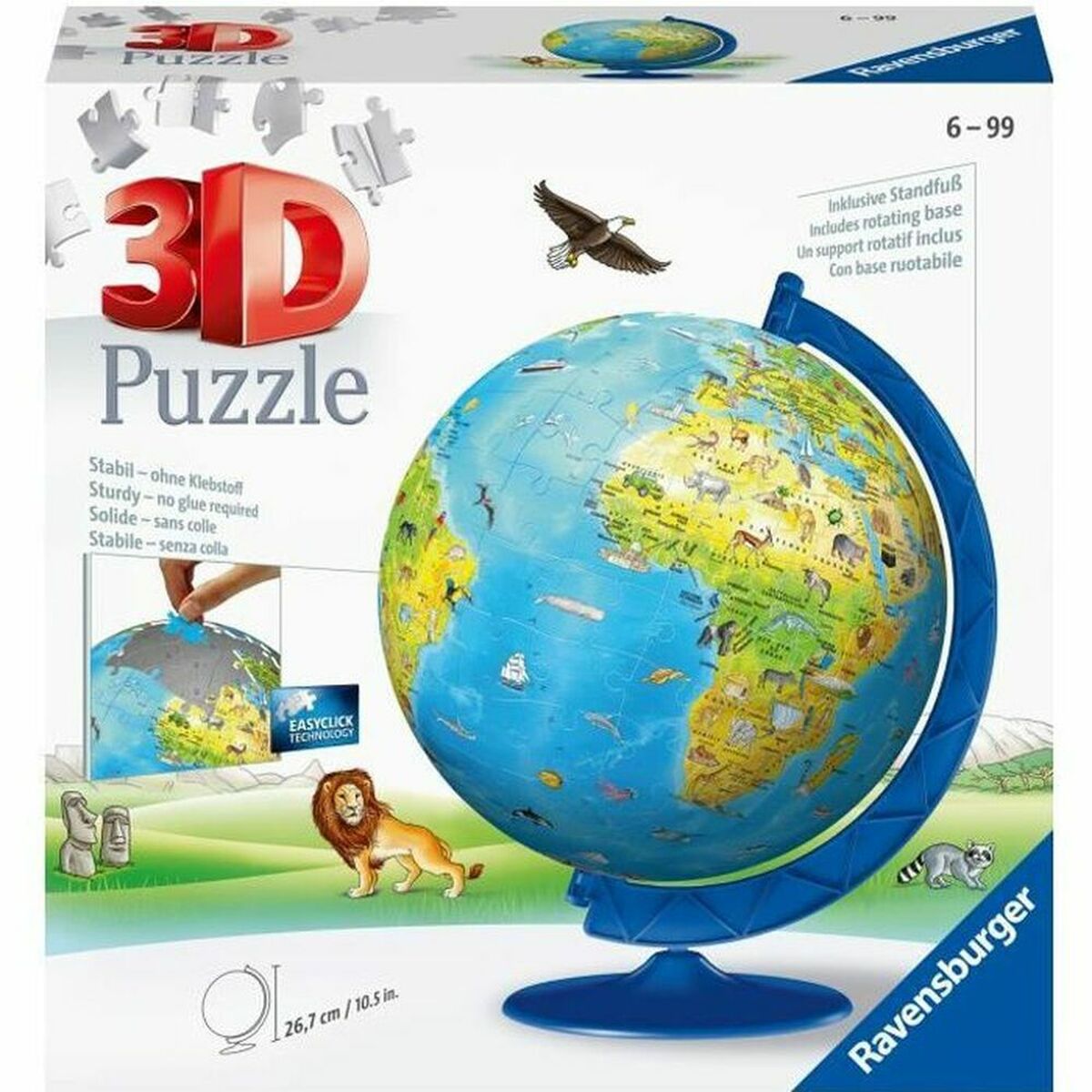 Puzzle Ravensburger 3D World Map 180 Stücke von Ravensburger