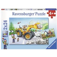 Kinderpuzzle 2x24 Teile - Bagger und Waldtraktor von Ravensburger Verlag GmbH