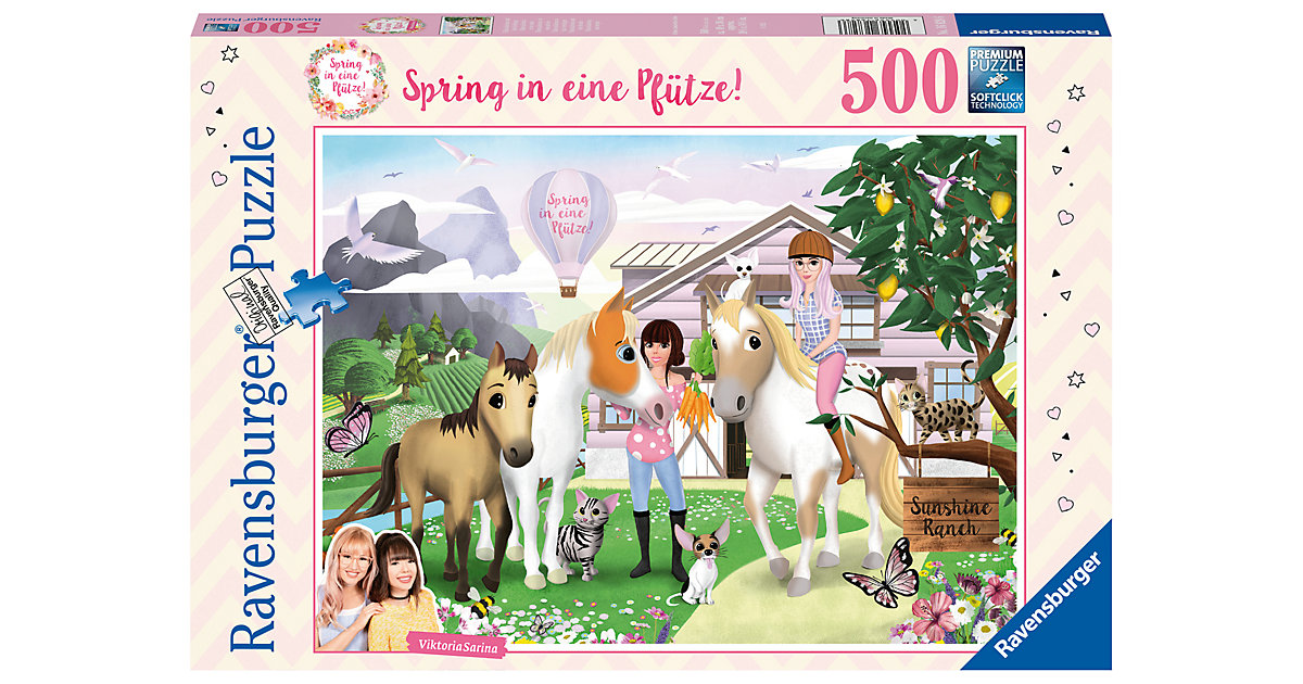 Puzzle Spring in eine Pfütze, 500 Teile Puzzle Spring in eine Pfütze, 500 Teile von Ravensburger