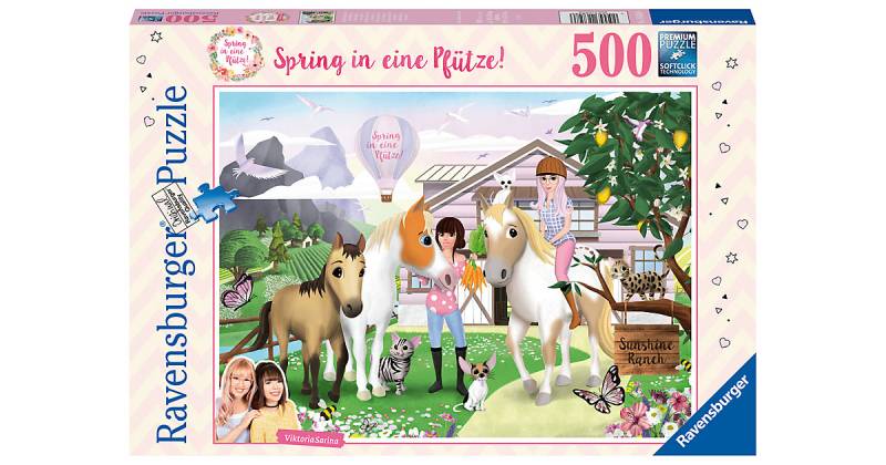 Puzzle Spring in eine Pfütze, 500 Teile von Ravensburger