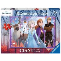RAVENSBURGER 03031 Kinderpuzzle 60 Teile Die Eiskönigin 2: Unterwegs im Zauberwald - Bodenpuzzle von Ravensburger