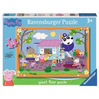 RAVENSBURGER 03141 Kinderpuzzle 24 Teile Peppa Pigs Clubhouse Bodenpuzzle von Ravensburger