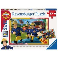 RAVENSBURGER 05015 Kinderpuzzle - Feuerwehrmann Sam, Sam und sein Team von Ravensburger
