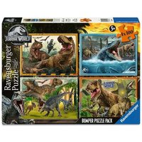 RAVENSBURGER 05619 Kinderpuzzle 4x100 Teile Willkommen in der Jurassic World von Ravensburger