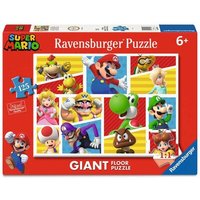 RAVENSBURGER 05640 Kinderpuzzle 125 Teile - Marios Freunde und Feinde – großes Bodenpuzzle von Ravensburger