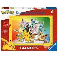 RAVENSBURGER 05641 Kinderpuzzle 125 Teile Pokémon – großes Bodenpuzzle von Ravensburger