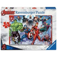 RAVENSBURGER 05643 Kinderpuzzle Starke Avengers – großes Bodenpuzzle mit 125 Teilen von Ravensburger