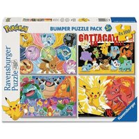 RAVENSBURGER 05651 Kinderpuzzle 4x100 Teile Pokémon-Kumpels von Ravensburger