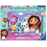 RAVENSBURGER 05728 Kinderpuzzle 125 Teile Gabby's Katzenfreunde – großes Bodenpuzzle von Ravensburger