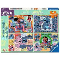 RAVENSBURGER 05731 Kinderpuzzle 4x100 Teile - Disney Stitch - Aloha! von Ravensburger