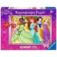 RAVENSBURGER 09789 Kinderpuzzle 125 Teile Die Disney Prinzessinnen - Bodenpuzzle von Ravensburger