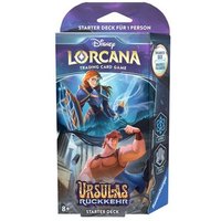 RAVENSBURGER 11098339 Disney Lorcana: Set 4 - Ursulas Rückkehr - Starter Deck Saphir und Stahl (Deutsch) von Ravensburger