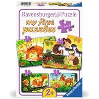 RAVENSBURGER 12000854 Kinderpuzzle 2,4,6,8 Teile Kleine Tierfamilien von Ravensburger