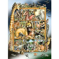 RAVENSBURGER 12000862 Kinderpuzzle 100 XXL Teile - Tiere im Regal von Ravensburger