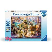 RAVENSBURGER 12000863 Kinderpuzzle 100 XXL Teile Dinos im Kinderzimmer von Ravensburger