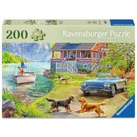 RAVENSBURGER 12001370 Puzzle für Senioren 200 Teile Sommerhaus am See von Ravensburger