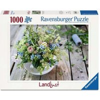 RAVENSBURGER 12001632 Puzzle 1000 Teile Sommerlicher Wiesenstrauß mit Himmelblauem Südstern von Ravensburger