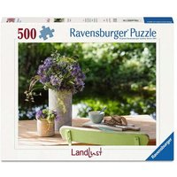RAVENSBURGER 12001633 Puzzle für Erwachsene 500 Teile Blumengruß am Gartentisch von Ravensburger