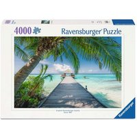 RAVENSBURGER 12001737 Erwachsenenpuzzle 4000 Teile - Traumstrand auf den Malediven von Ravensburger