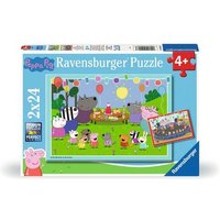 RAVENSBURGER 12004018 Kinderpuzzle 2 x 12 Teile Partyzeit! von Ravensburger