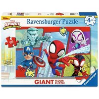 RAVENSBURGER 12004216 Spidey in Aktion! - Bodenpuzzle mit 60 großen Puzzleteilen von Ravensburger