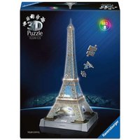 RAVENSBURGER 12008024 3D Puzzle 216 Teile Iconics: Eiffelturm - mit Licht von Ravensburger