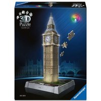 RAVENSBURGER 12008025 3D Puzzle 216 Teile Iconics: Big Ben - mit Licht von Ravensburger