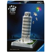 RAVENSBURGER 12008028 3D Puzzle 216 Teile Iconics: Schiefer Turm von Pisa - mit Licht von Ravensburger