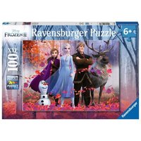 RAVENSBURGER 12867 Kinderpuzzle - Frozen, Magie des Waldes 100 Teile XXL von Ravensburger