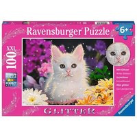 RAVENSBURGER 13358 Kinderpuzzle Glitzerkatze 100 Teile von Ravensburger