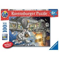 RAVENSBURGER 13366 Kinderpuzzle 100 XXL Teile Wieso? Weshalb? Warum? Auf der Weltraumstation von Ravensburger