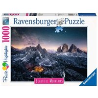 RAVENSBURGER 17318 Erwachsenenpuzzle 1000 Teile Drei Zinnen, Dolomiten von Ravensburger