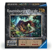 RAVENSBURGER 17366 Erwachsenenpuzzle Exit Erwachsenenpuzzle 759 Teile In der Drachenhöhle von Ravensburger