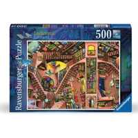 RAVENSBURGER 17484 Erwachsenenpuzzle 500 Teile Die verrückte Bibliothek von Ravensburger