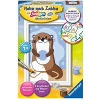 RAVENSBURGER 20291 Malen nach Zahlen Fröhlicher Otter von Ravensburger
