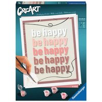 RAVENSBURGER 23544 CreArt Malen nach Zahlen Be Happy von Ravensburger