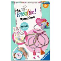 RAVENSBURGER 25540 Bastelset DIY Freundschaftsbändchen Kumihimo & Tattoos von Ravensburger