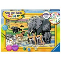 RAVENSBURGER 28766 Malen nach Zahlen - Tiere in Afrika von Ravensburger