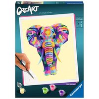 RAVENSBURGER 28995 Malen nach Zahlen Funky Elephant von Ravensburger