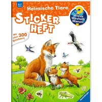 RAVENSBURGER 32983 Wieso? Weshalb? Warum? Stickerheft: Heimische Tiere von Ravensburger
