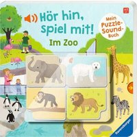 RAVENSBURGER 41045 Hör hin, spiel mit! Mein Puzzle-Soundbuch: Im Zoo von Ravensburger