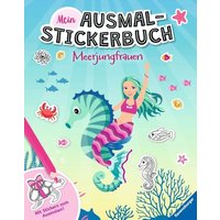 RAVENSBURGER 41628 Mein Ausmalstickerbuch: Meerjungfrauen von Ravensburger