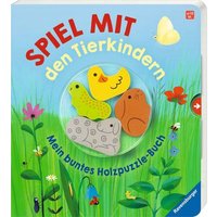 RAVENSBURGER 41685 Tierkindern: Mein buntes Holzpuzzle-Buch von Ravensburger