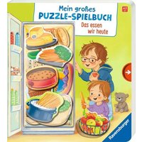 RAVENSBURGER 41894 Mein großes Puzzle-Spielbuch: Das essen wir heute von Ravensburger