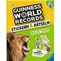 RAVENSBURGER 48029 Guinness World Records Stickern und Rätseln: Wilde Tiere von Ravensburger