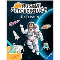 RAVENSBURGER 48857 Mein Ausmalstickerbuch: Weltraum von Ravensburger