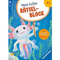 RAVENSBURGER 48921 Mein toller Rätselblock ab 8 Jahre über 100 Rätsel und Knobeleien - Sudoku, Logicals, Labyrinthe, Worträtsel, Sprachrätsel, Gedächtnisrätsel uvm. von Ravensburger