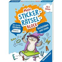 RAVENSBURGER 48924 Mein Stickerrätselblock: Buchstaben von Ravensburger